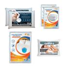 Kit Casal Misto 1 Trav. Nasa e 1 Macio 3 Protetores Queen