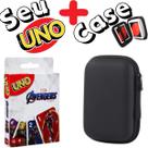 Kit Case + Jogo de Cartas UNO - Vingadores Avenrgers