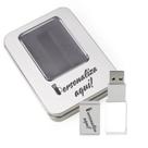Kit Case Metal + Pen Drive Vidro (REF-KT2)