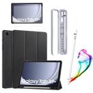 Kit Case Smart Para Tablet Galaxy Tab A9+ Plus 11 + Caneta Stylus + Pelicula + Porta Caneta