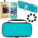 Kit Case Switch Lite + Pelicula Vidro + Acrilico + 4 Grip