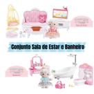 Kit Casinha Feliz Conjunto Sala de Estar e Banheiro Zoop Toy