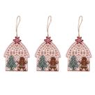 Kit Casinha Ginger Bread Enfeite De Pendurar 15cm 3UN