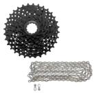 Kit Cassete K7 9v 11/36d Sunrun + Corrente 9v Mtb Speed