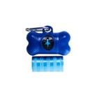 Kit cata caca c/ 02 rolos e 01 porta saco azul unico