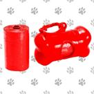 Kit Cata Caca c/4 Rolos Refil para Cata Caca Cachorro Cao Gato Pet com Porta Saquinhos Higienicos coletor fezes