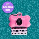 Kit Cata Caca Fezes Porta Saquinhos + 2 Rolos Refil Pet Cachorro Gato Passeio Viagem