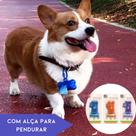 Kit Cata Caca Porta Saquinho Pet Coletor de Fezes + 40 Saco Plástico para Cão Cachorro e Gato Pet