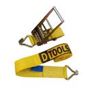 Kit Catraca 10 Toneladas 9 Metros com Gancho J, Fita Poliéster e Aço Bicromatizado Dtools