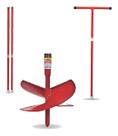 Kit Cavadeira Espiral Broca Trado Perfurar Solo 10 Polegadas + Cabo + 2 Extensor 1 Metro 3/4