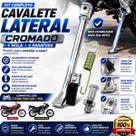 Kit cavalete lateral cromado - c/mola - c/parafuso - titan fan 125 / 150