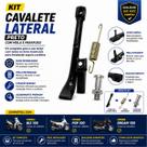 Kit cavalete lateral preto - c/mola - c/parafuso - biz / pop / dream 100 Kit cavalete lateral preto - c/mola - c/parafuso - biz / pop / dream 100