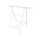 Kit Cavalete Multiuso Tubolar Dobrável com 2 Peças 90cm X1 Metro, Branco - Metalfer