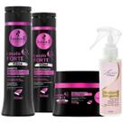 Kit Cavalo Forte Hidra Shampoo + Cond + Máscara 300ml Haskell + Finalizador Obrigatório Lourre 120ml