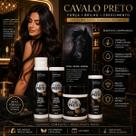 Kit Cavalo Preto Bell Corpus Biotina Pantenol Queratina Shampoo Máscara Leave In 4 Itens
