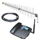 Kit Celular Rural Mesa 4g Wifi Proeletronic C/ Cabo 15m