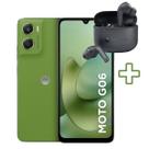 KIT Celular Smartphone Motorola Moto G06 256GB 4GB RAM Tela 6.9 120Hz e Fone Moto Buds 065 Original
