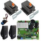 Kit central bolt portão abre em 4 seg 2 tx uno com travas fecha ambos os lados preta