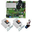 Kit central bolt portão abre em 4 seg com travas fecha ambos os lados branca Kit central bolt portão abre em 4 seg com travas fecha ambos os lados branca