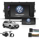 Kit Central Multimidia 2 Din Mp5 Bt Espelha Volkswagen Taos