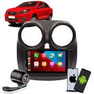 Kit Central Multimídia 7 Polegadas CarPlay Android Auto Bluetooth + Moldura Fiat Grand Siena 2021