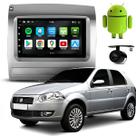 Kit Central Multimidia Android 7 Pol Palio 2008 2009 2010 2011 2012 Moldura Cinza