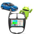 Kit Central Multimídia Android 7 Polegadas 2GB RAM Peugeot 206 2000 a 2010 GPS WiFi