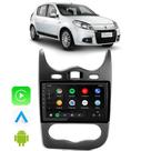 Kit Central Multimidia Android Auto Sandero 2012 2013 2014 9" Bluetooth Spotify Google Assistente