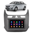 Kit Central Multimídia Android Cobalt 2016 2017 2018 2019 2020 2 Din Grafite 7 Polegadas GPS Tv WiFi