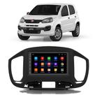 Kit Central Multimídia Android Fiat Uno 2015 2016 2017 2018 2019 2020 2021 7" GPS integrado Wi-fi