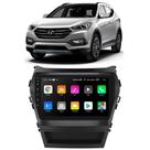 Kit Central Multimídia Android Santa fé 2014 2015 2016 2017 2018 2019 9 Polegadas Tv Online GPS Bt