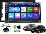 Kit Central Multimidia + Camera de Ré + Moldura Fiesta 05 até 12 Mp5 Player Espelhamento Bluetooth