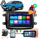 Kit Central Multimidia Com Moldura +Camera Ré Renaltu Captur