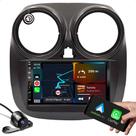 kit central multimidia espelhamento bluetooth e carplay + moldura de 7 polegadas + camera de ré