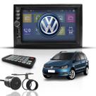 Kit Central Multimídia Mp5 2 Din Bt Espelha Dvd Câm Spacefox
