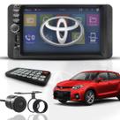Kit Central Multimídia Mp5 2 Din Bt Espelha Dvd Toyota Etios