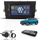 Kit Central Multimídia Mp5 2 Din Bt Espelha Dvd Volks Nivus