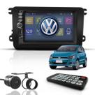 Kit Central Multimídia Mp5 2 Din Bt Espelhamento Dvd Câmera de Ré Fox G7