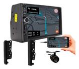 Kit central multimidia mp5 7 pol câmera de ré hilux sw4 2005 a 2015