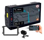 Kit central multimidia mp5 7 pol câmera de ré moldura gol g7 amarok jetta tiguan variant