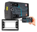 Kit central multimidia mp5 7 pol com moldura cobalt onix 2013 a 2018