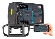 Kit central multimidia mp5 7 pol com moldura fiat strada 2021 a 2023 fiorino 2022