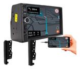 Kit central multimidia mp5 7 pol com moldura hilux sw4 2005 a 2015