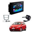 Kit Central Multimídia MP5 CarPlay Moldura 2Din Gol G5 2008 à 2012 7 Polegadas + Câmera de Ré Borboleta