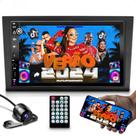 Kit central multimidia mp5 com função espelhamento + moldura 7 polegadas + camera de ré