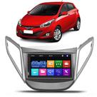 Kit Central Multimídia Mp5 Hb20 2012 2013 2014 2015 2016 2017 2018 2019 Com Aro Difusor 7 Polegadas