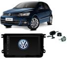 Kit Central Multimídia Mp5/Mp8 Volkswagen Gol G7 + Moldura + Câmera de Ré