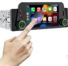 Kit Central Multimídia Sem Fio Wireless Carplay 1 Din Bluetooth 5 Polegadas + Câmera De Ré