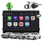 Kit Central Multimídia Sistema Android Espelhamento Usb Bluetooth Chevrolet Gm Onix Spin Cobalt 2012 A 2019 Prisma 2014 A 2019 Moldura Na Cor Preta