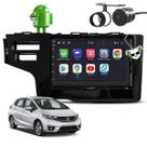 Kit Central Multimídia Sistema Android Espelhamento Usb Bluetooth Honda Fit 2015 em Diante